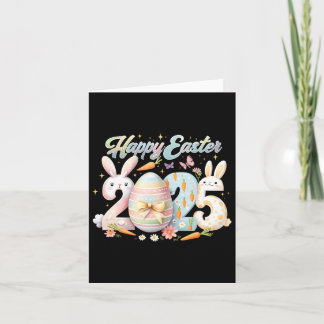 Carte Joyeux Pâques 2025 Lapin Rabbit Face à la Journée 
