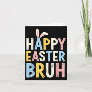 Carte Joyeux Pâques Bruh Mème Drôle OEufs De Lapin Ados 