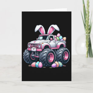 Carte Joyeux Pâques Monster Truck Lapin de Pâques Monstr