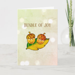 Carte Joyeux paquet de joie pour jumeaux Baby Shower d'a