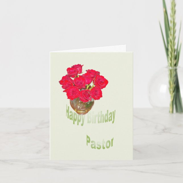 Carte Joyeux Pasteur d'anniversaire (Devant)