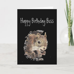 Carte Joyeux Patron d'anniversaire, à seulement un sain 