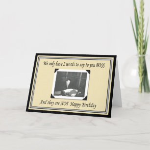 Carte Joyeux patron d'anniversaire du groupe