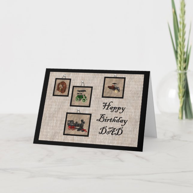 Carte Joyeux PÈRE d'anniversaire (Devant)