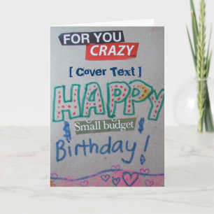 Carte Joyeux petit anniversaire de budget customisé