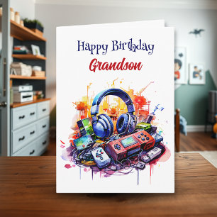 Carte Joyeux petit anniversaire Thème du jeu vidéo