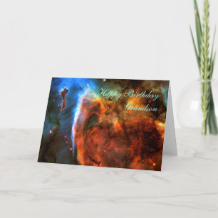 Carte Joyeux petit-fils d'anniversaire - Nebula de trou