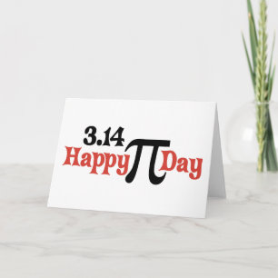 Carte Joyeux Pi Day 3.14 - 14 mars