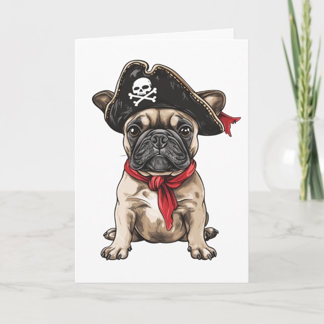 Carte Joyeux Pirate d'Anniversaire (Devant)