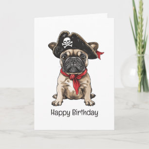 Carte Joyeux Pirate d'Anniversaire