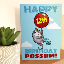 Joyeux Possum d'anniversaire ! Ajouter votre âge O