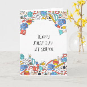 Carte Joyeux premier jour d'école