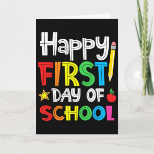 Carte Joyeux premier jour d'école Bienvenue Byck à l'éco