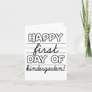 Carte Joyeux Premier Jour D'Enfants De La Maternelle Ck