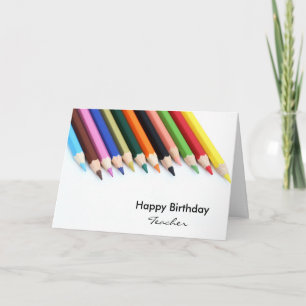Carte Joyeux professeur d'anniversaire