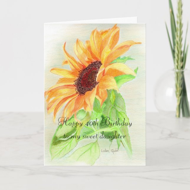 Carte Joyeux quarantième anniversaire (Devant)