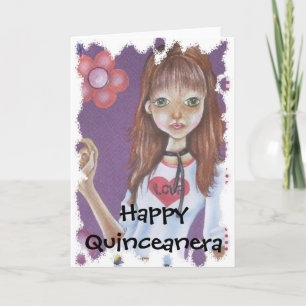 CARTE JOYEUX QUINZIÈME ANNIVERSAIRE