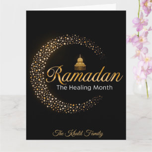 Carte Joyeux Ramadan Mubarak Ramadan Kareem Blanc Musulm