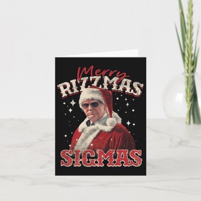 Carte Joyeux Rizz Noël Sigmas- Génération Alpha Collège  (Devant)