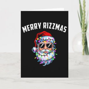 Carte Joyeux Rizzmas Ado Enfants École Drôle Père Noël C