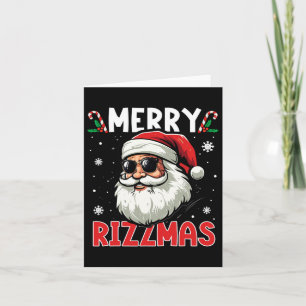 Carte Joyeux Rizzmas Enfants Adolescents École Drôle Noë