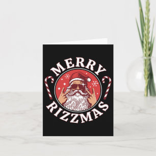 Carte Joyeux Rizzmas Enfants Ados École Funny Noël Sa