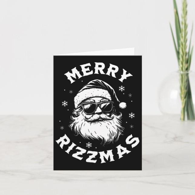 Carte Joyeux Rizzmas Enfants Ados École Funny Noël Sa (Devant)