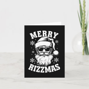 Carte Joyeux Rizzmas Funny Noël Père Noël Joyeux Ch