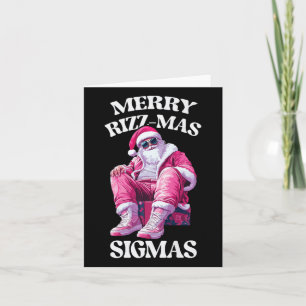 Carte Joyeux Rizzmas Sigmas Père Rizzler Noël Enfants Ad