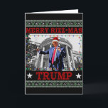 Carte Joyeux Rizzmas Trump Drôle Humoristique Danse de T<br><div class="desc">Joyeux Rizzmas Trump Drôle Humoristique Danse de Trump Noël</div>