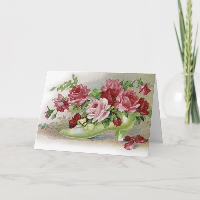 Carte Joyeux Roses d'anniversaire (Devant)