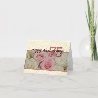 Joyeux roses du 75e anniversaire