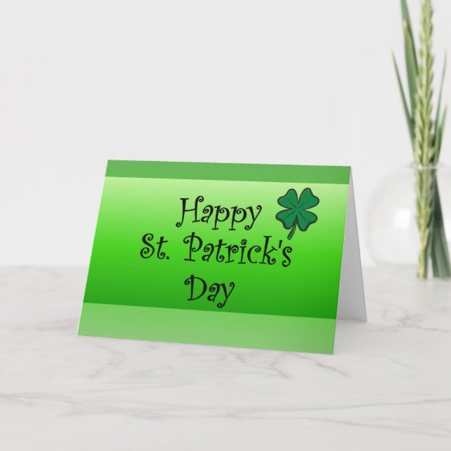 Carte Joyeux Saint Patrick&apos ; s Day (Devant)