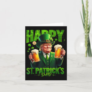 Carte Joyeux Saint-Patricks Day Trump Shamrock Saint-Pau