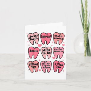 Carte Joyeux Saint Valentin Dentiste Dents Dents Dents D