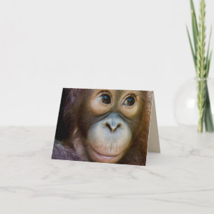 Carte Joyeux singe d'anniversaire !