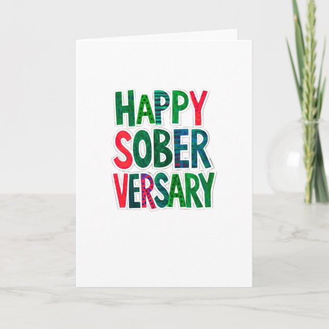 Carte Joyeux Soberversaire, 5x7", enveloppe inclus (Devant)