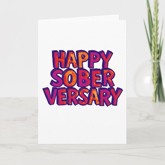 Carte Joyeux Soberversaire avec enveloppe 5x7 (Devant)