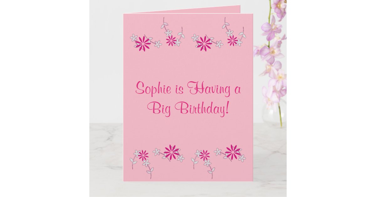 Carte Joyeux Sophie D Anniversaire Nom Zazzle Fr