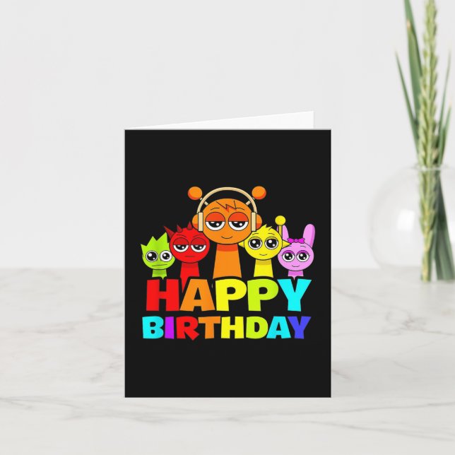 Carte Joyeux Sprunky Anniversaire ! _ Oren Simon Pinki R (Devant)