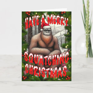 Carte Joyeux Squatch Noël