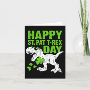 Carte Joyeux St Pat Trex Day St patrick Dinosaur Toddler