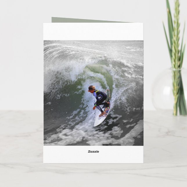 Carte De Voeux De Planche De Surf, Téléchargement Numérique, Art Du