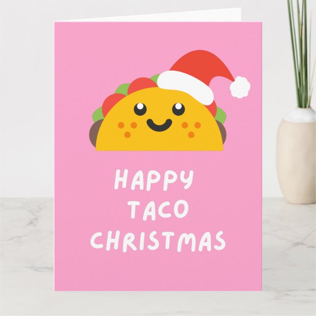 CARTE JOYEUX TACO NOËL (Devant)