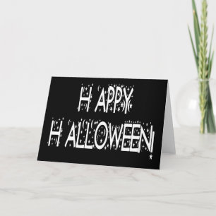 Carte Joyeux texte d'Halloween