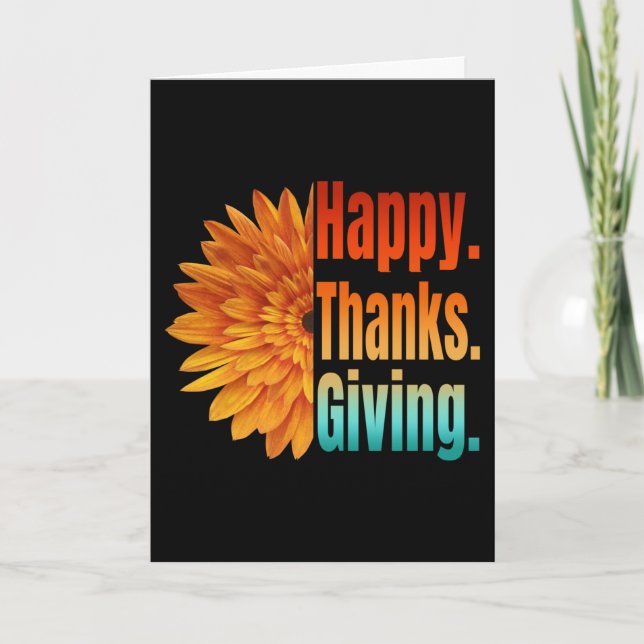 Carte Joyeux Thanksgiving   (Devant)