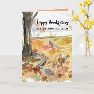 Carte Joyeux Thanksgiving Entreprise Immobilière Personn