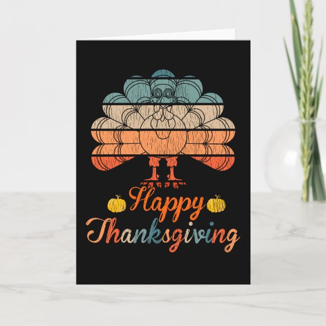 Carte Joyeux Thanksgiving Famille Enfant Cadeau Pyjama A (Devant)