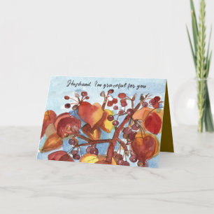 Carte Joyeux Thanksgiving Mari Reconnaissant Pour Vous