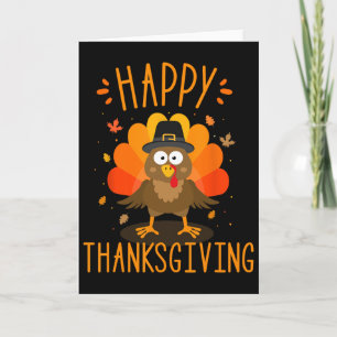 Carte Joyeux Thanksgiving pour le dîner de famille de la